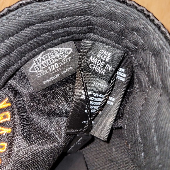 Harley Davidson 120th Anniversary Men's Snapback Hat Cap And Bottle Opener New - Picture 12 of 12